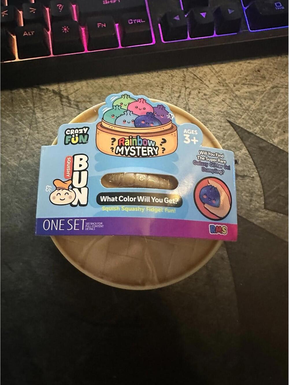 Crazy Fun Rainbow Mystery Squishy Bun Dumpling Fidget Toy RMS Blind Pack Sealed